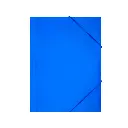 CARPETA PP RAYLU PAPER A5 CON GOMAS Y SOLAPAS AZUL 