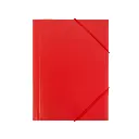 CARPETA PP RAYLU PAPER A5 CON GOMAS Y SOLAPAS ROJO 
