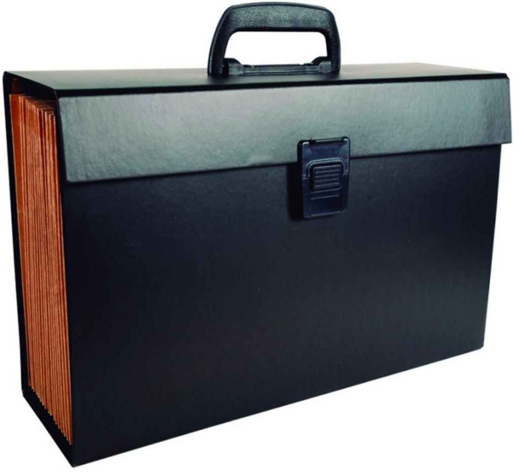 MALETIN ARCHIVO DE EXPANSIÓN 20 COMPARTIMENTOS A4 MAXI (NEGRO)