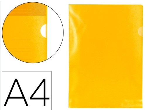 DOSIER UÑERO POLIPROPILENO A4 AMARILLO 10UD