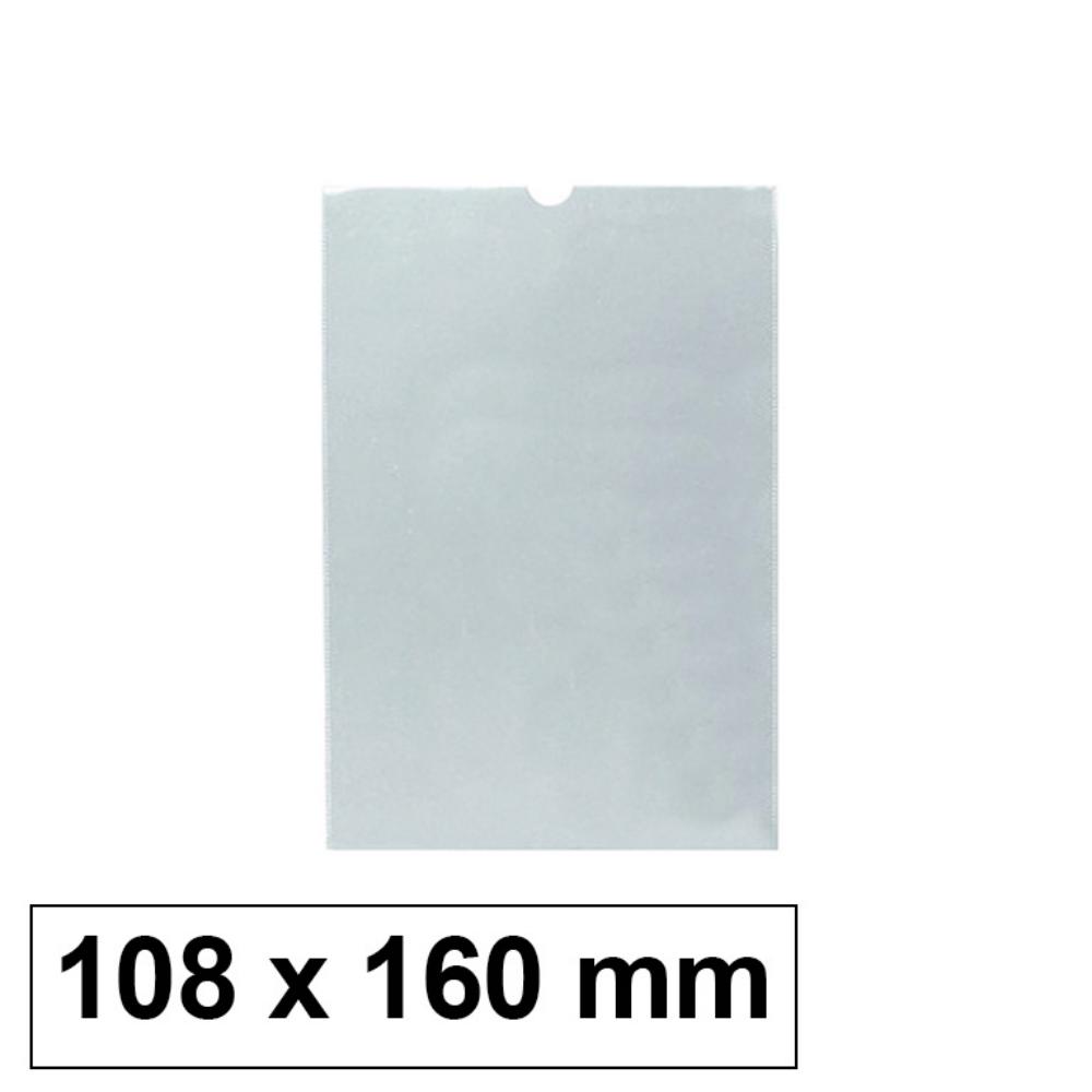 FUNDA PORTACARNET IBERPLAS PVC 150 MICRAS CON REBAJE 105 X 155 MM