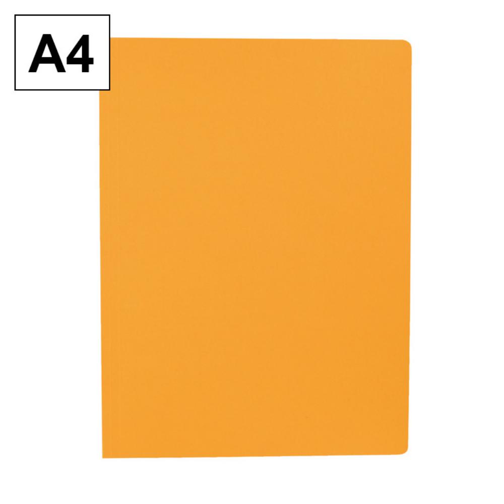 SUBCARPETAS A4 DE CARTULINA CON AGUJEROS PARA FASTENER –NARANJA  200 G/M² RAYLU