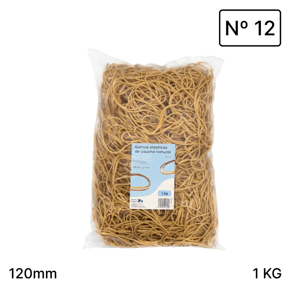 ANILLOS DE CAUCHO Nº12 RAYLU– BOLSA 1 KG