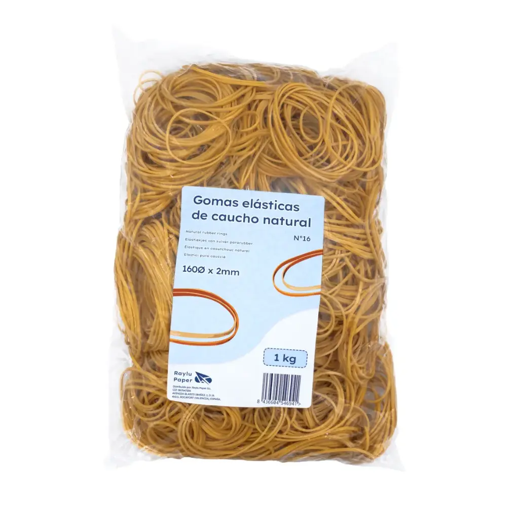 ANILLOS DE CAUCHO Nº16 RAYLU BOLSA 1 KILO