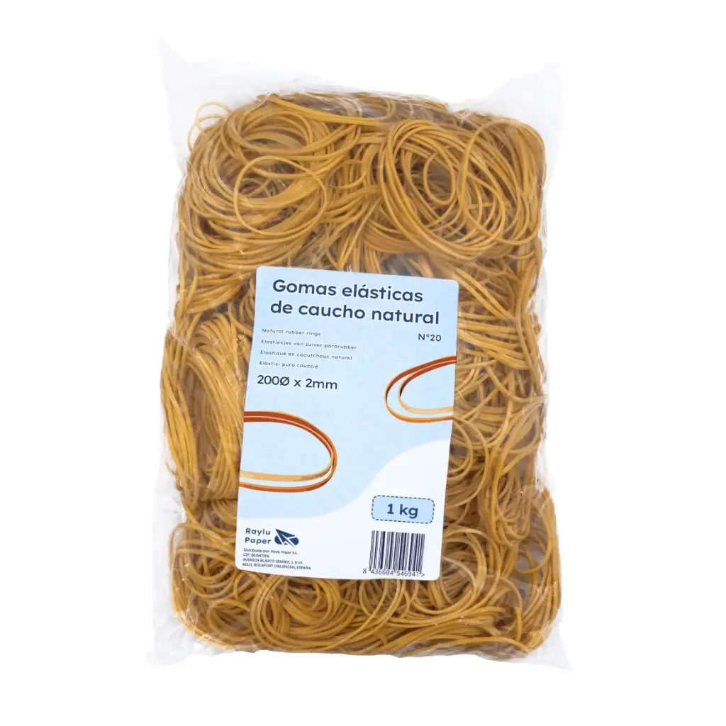 ANILLOS DE CAUCHO Nº20 RAYLU BOLSA 1 KILO
