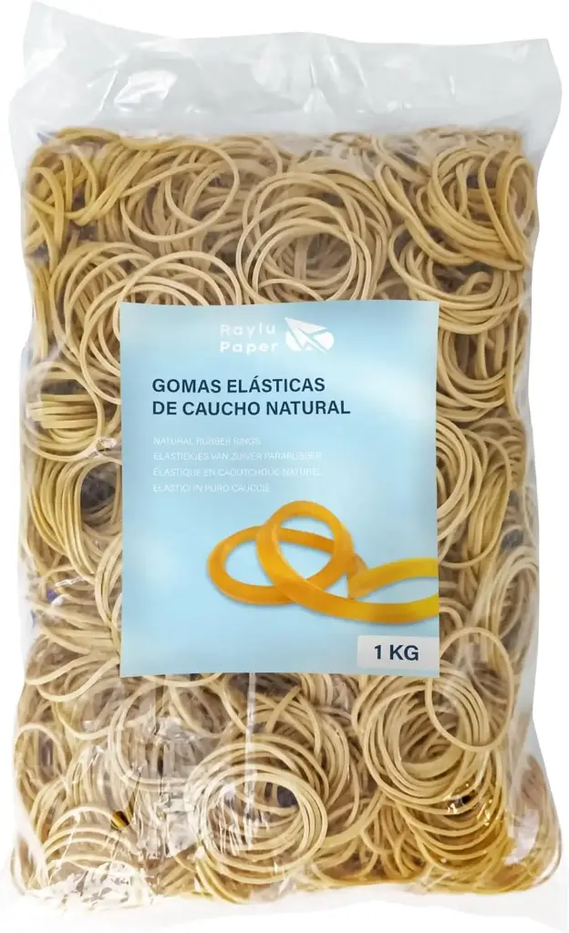 BANDAS ELASTICAS CAUCHO RAYLU Nº7 70X5MM BOLSA 1 KILO