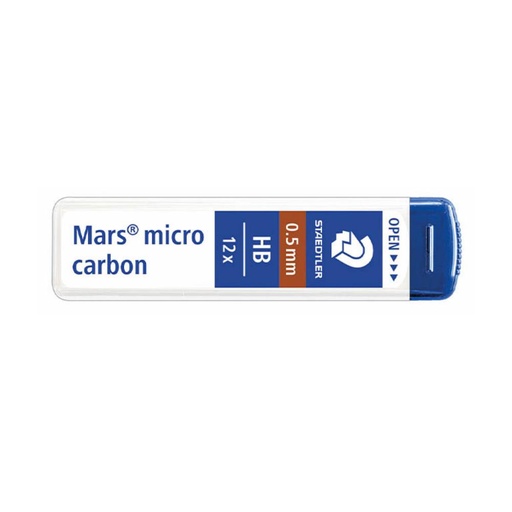[080089] MINAS MARS MICRO GRAFITO 0,5MM HB TUBO 12 UDS STAEDTLER