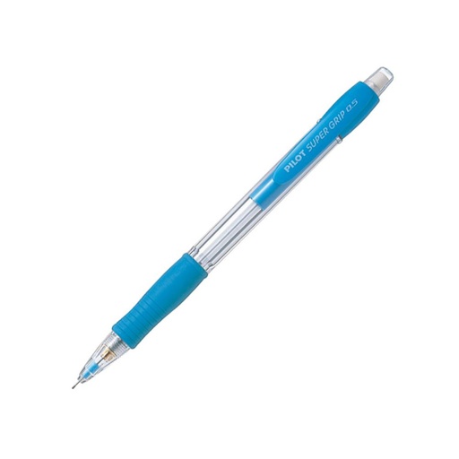 [119333] PORTAMINAS PILOT SUPER GRIP AZUL CLARO 0,5 MM – SUJECIÓN DE CAUCHO