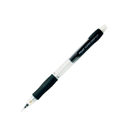 [080081] PORTAMINAS PILOT SUPER GRIP NEGRO 0,5 MM – SUJECIÓN DE CAUCHO