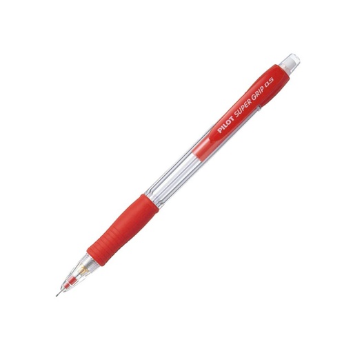 [119328] PORTAMINAS PILOT SUPER GRIP ROJO 0,5 MM – SUJECIÓN DE CAUCHO