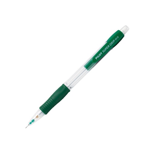 [119330] PORTAMINAS PILOT SUPER GRIP VERDE CLARO 0,5 MM – SUJECIÓN DE CAUCHO