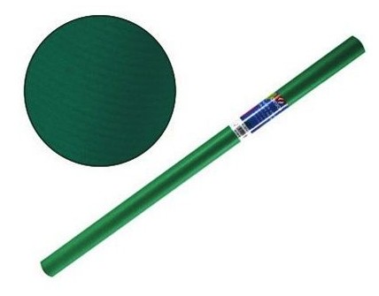 [497031] PAPEL KRAFT VERDE OSCURO – ROLLO 1 x 10 m – 65 g/m² – MANUALIDADES Y EMBALAJE