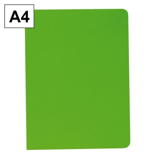 [180008] SUBCARPETAS A4 DE CARTULINA CON AGUJEROS PARA FASTENER –VERDE  200 G/M² RAYLU