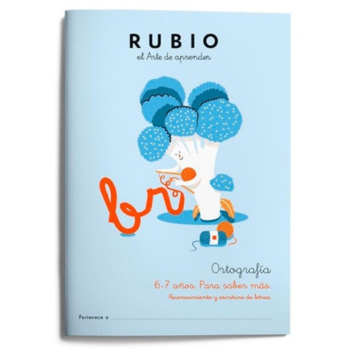 [630799] CUADERNO RUBIO 2 ORTOGRAFÍA – 6-7 AÑOS PARA SABER MÁS (A4, 44 PÁGINAS)