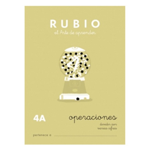 [630298] CUADERNO RUBIO 4A OPERACIONES – DIVISIONES POR VARIAS CIFRAS (A5, 20 PÁGINAS, COLOR)