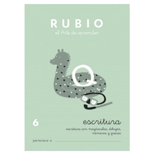 [630332] CUADERNO RUBIO 6 ESCRITURA – ABECEDARIO COMPLETO (MAYÚSCULAS Y MINÚSCULAS) +7 AÑOS · A5, 20 PÁGINAS