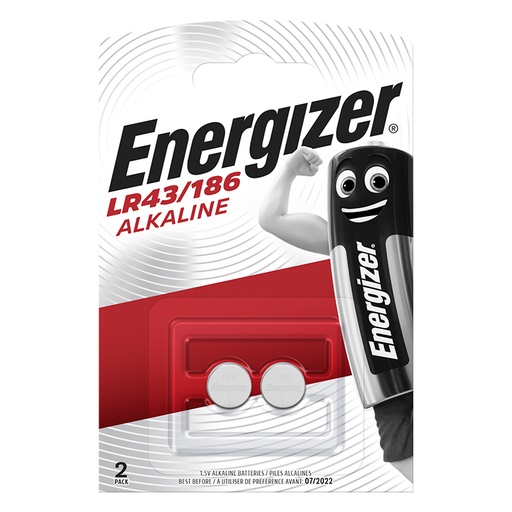 [221473] PILA ENERGIZER LR43 ALCALINA 1.5V 2 UNIDADES