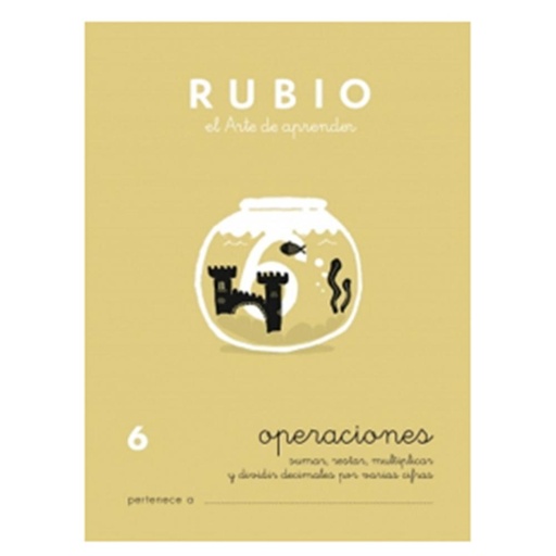 [630301] CUADERNO RUBIO 6 OPERACIONES