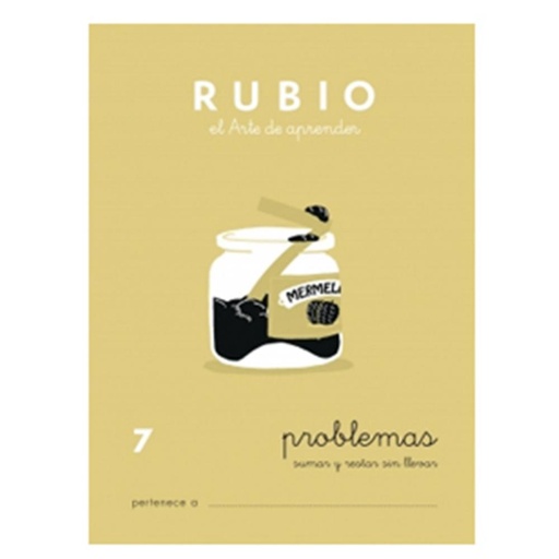 [630303] CUADERNO RUBIO 7 PROBLEMAS – SUMAS Y RESTAS SIN LLEVAR (A5, 20 PÁGINAS, COLOR)