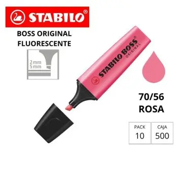 [080241] MARCADOR FLUORESCENTE STABILO BOSS 70–ROSA