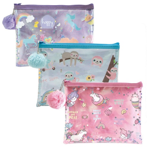 [687909] PORTATODO CAMPUS GLITTER PLANO