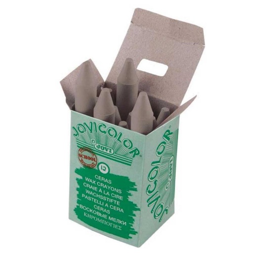[649428] CERAS JOVICOLOR GRIS · ESTUCHE 12 UDS · NO MANCHAN · SIN OLORES · MUY RESISTENTES · TRAZO SUAVE