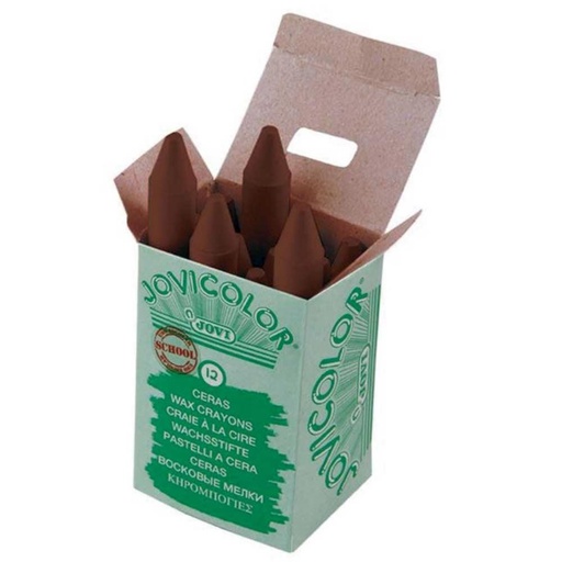 [649426] CERAS JOVICOLOR MARRON · ESTUCHE 12 UDS · NO MANCHAN · SIN OLORES · MUY RESISTENTES · TRAZO SUAVE
