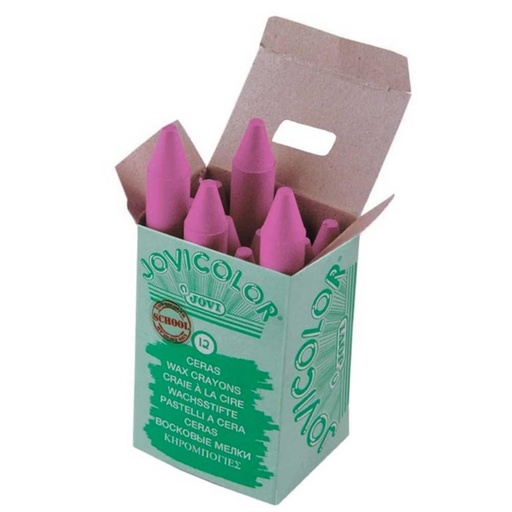[649421] CERAS JOVICOLOR ROSA · ESTUCHE 12 UDS · NO MANCHAN · SIN OLORES · MUY RESISTENTES · TRAZO SUAVE