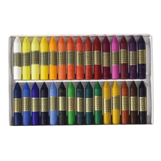 [630366] CERAS MANLEY — ESTUCHE 30 COLORES SURTIDOS · CERAS BLANDAS · TRAZO SUAVE · MEZCLA Y DIFUMINADO