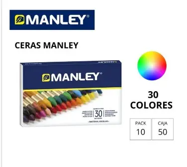 [630366] CERAS MANLEY ESTUCHE 30 COLORES SURTIDOS 