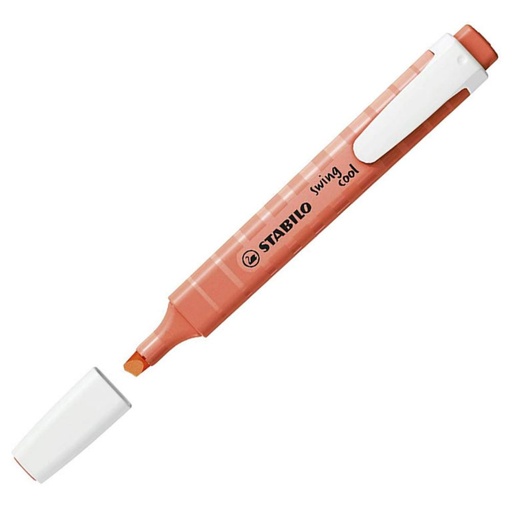 [081513] ROTULADOR STABILO FLUORESCENTE FINO SWING COOL PASTEL CORAL MELOSO