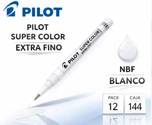 [080308] ROTULADOR PILOT BLANCO EXTRA FINO
