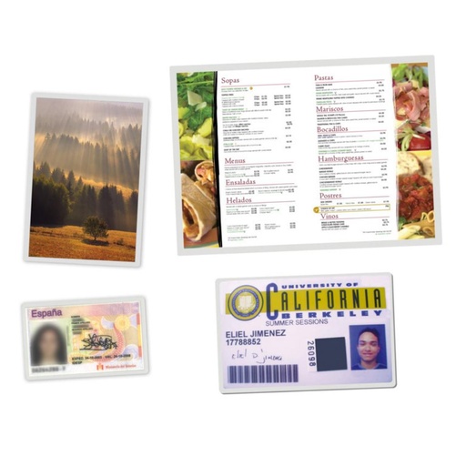 [220200] RAYLU PAPER – PACK DE 100 FUNDAS PARA PLASTIFICAR 130x90 MM 125 MICRAS, TRANSPARENTES, ACABADO BRILLANTE