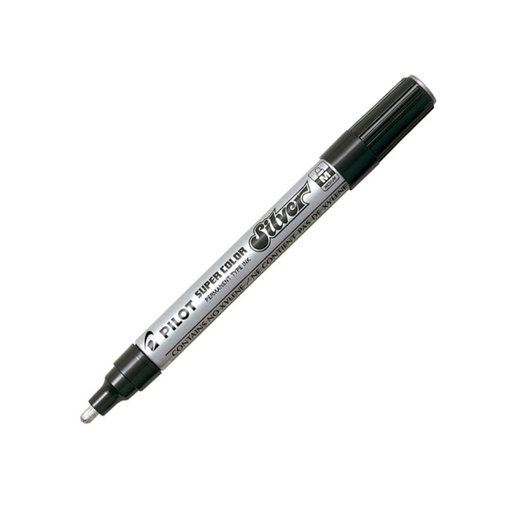 [080309] ROTULADOR PILOT MARCADOR PLATA MEDIO – PUNTA 4,5 MM