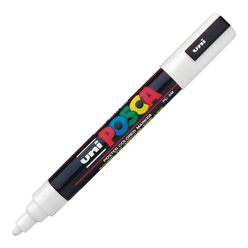 [119456] ROTULADOR UNI POSCA PC-5M BLANCO PUNTA 1,8–2,5 MM