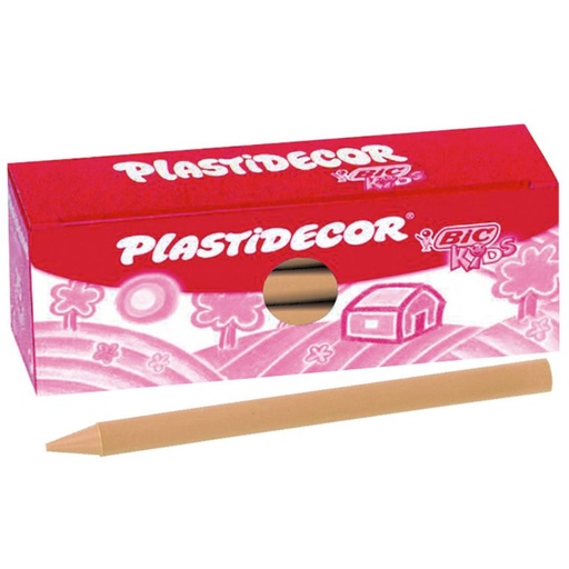 [649207] CERAS PLÁSTICAS BIC PLASTIDECOR KIDS CARNE CAJA 25