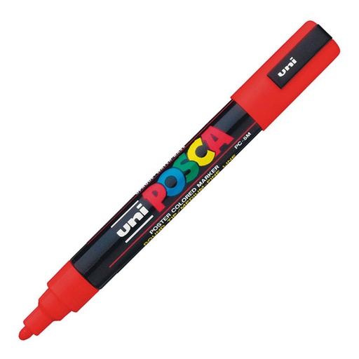 [119450] ROTULADOR UNI POSCA PC-5M ROJO PUNTA 1,8–2,5 MM