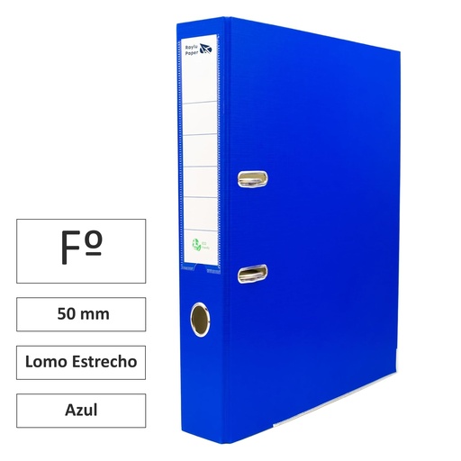 [180051] ARCHIVADOR RADO RAYLU FOLIO LOMO ESTRECHO 50MM AZUL