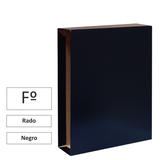 [181145] CAJA PARA ARCHIVADOR FOLIO NEGRO · TIPO RADO · RAYLU