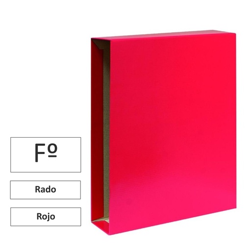 [181146] CAJA PARA ARCHIVADOR FOLIO ROJO · TIPO RADO · RAYLU