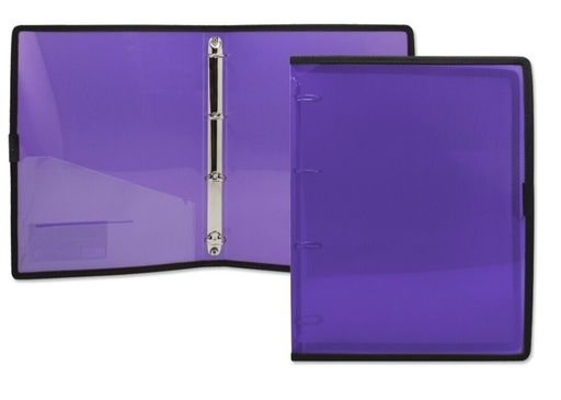 [180837] CARPETA OFFICE CLUB A4 PP 4 ANILLAS 25MM VIOLETA