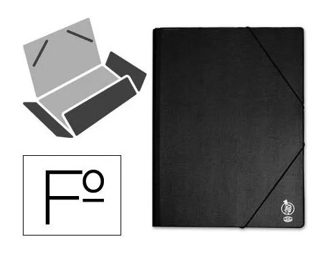 [180547] CARPETA CARTON FOLIO NEGRO