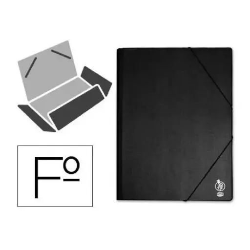 [180547] CARPETA TAMAÑO FOLIO DE CARTÓN RÍGIDO · COLOR NEGRO