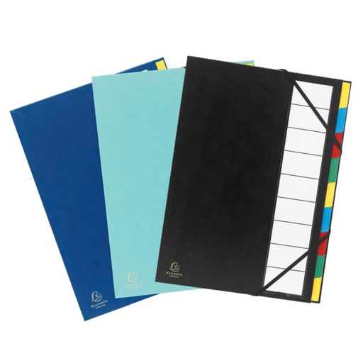 [180926] CARPETA CLASIFICADORA EXACOMPTA A4 HARMONIKA NATURE FUTURE – 9 SEPARADORES (COLORES SURTIDOS)