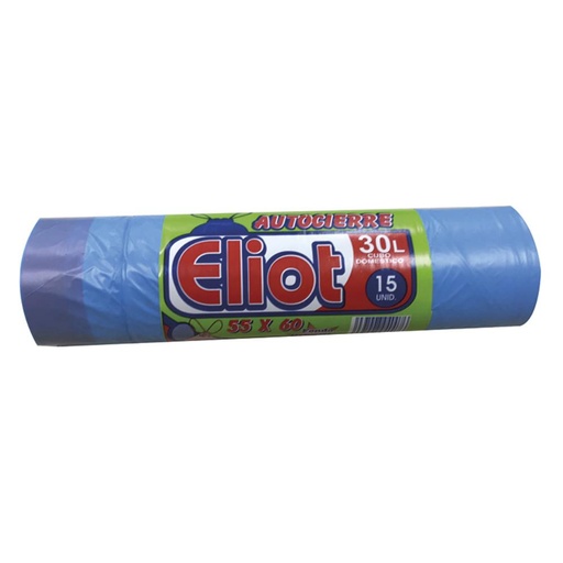 [749380] BOLSA BASURA 55X60 AZUL AUTOCI