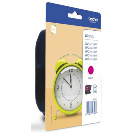 [165918] BROTHER CARTUCHO DE TINTA INK-JET LC125XLM MAGENTA ALTA CAPACIDAD