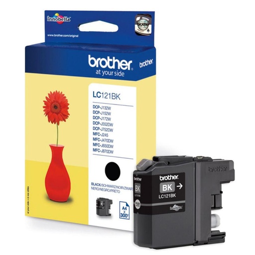 [166002] BROTHER CARTUCHO DE TINTA INK-JET LC121BK NEGRO