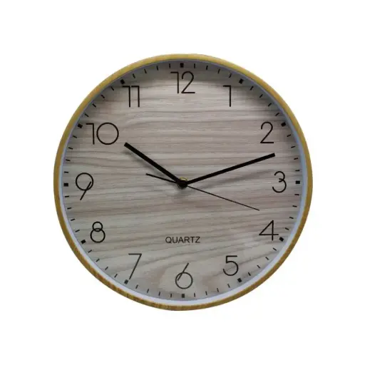 [826117] RELOJ PARED EFECTO MADERA 30CM