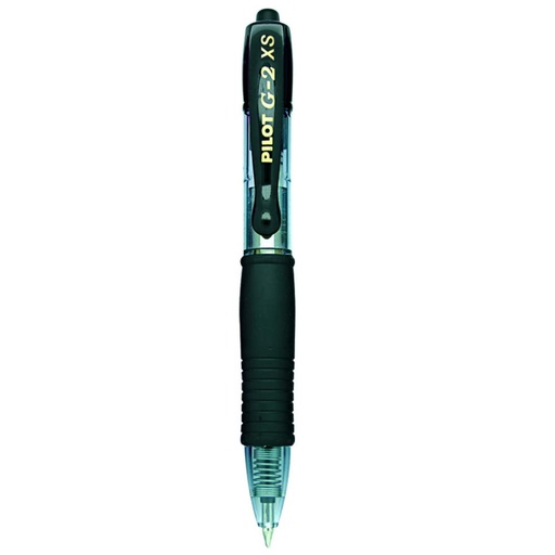 [119367] BOLÍGRAFO PILOT G-2 PIXIE NEGRO · TINTA GEL · PUNTA 0,7 MM · TRAZO 0,4 MM · CLIC RETRÁCTIL · GRIP · PACK 12 UDS