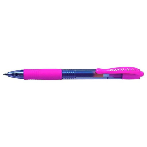 [081327] BOLÍGRAFO PILOT G-2 ROSA PASTEL · TINTA GEL · PUNTA 0,7 MM · TRAZO 0,5 MM · CLIC RETRÁCTIL · GRIP · PACK 12 UDS
